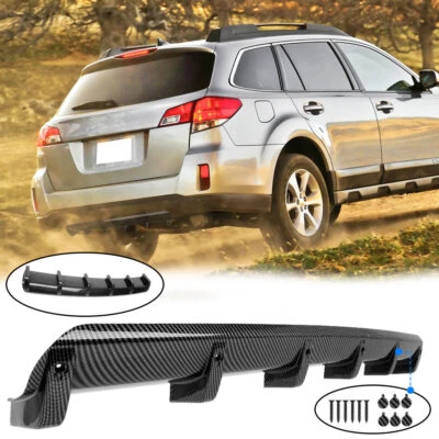 Parachoques trasero difusor alerón divisor carbono para Subaru Outback 2015-2025 Foto 1 de 4