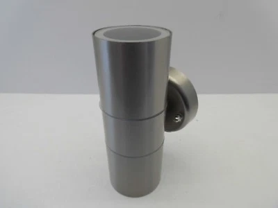 AURORA ENLITE EN-WL2SS GU10 STAINLESS STEEL UP / DOWN WALL LIGHT IP44 DECORATIVE - Image 1 of 4