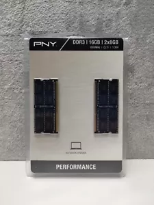 PNY Memory Sticks DDR3|16GB|2x8GB 1600MHz | CL11 | 1.35V - Picture 1 of 4