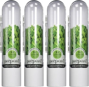Prepara Herb Savor Eco Keeps herbs Fresh 3X Longer White 4 PACK - Picture 1 of 6