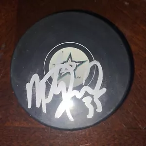 Marty Turco Signed Dallas Stars Puck In Person - Picture 1 of 1