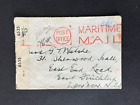 Gb 1940S Examiner 6535 Censor Label On Post Office Maritime Mail Pmk Cover