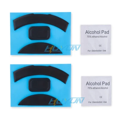 2 Sets Black Rounded Curved Edges Mouse Feet Skates for Razer Deathadder Elite - Image 1 of 4