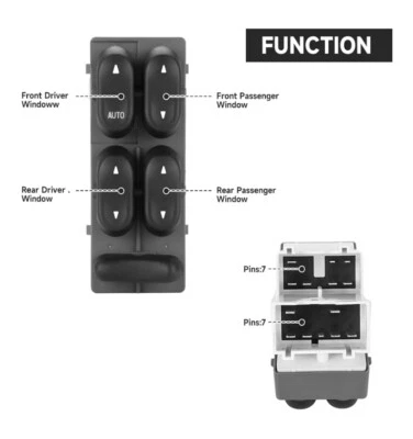 for Lincoln Navigator Blackwood Master Driver Power Window Switch XL1Z14529BA - Image 1 of 3