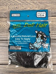 Maxi Puppenhaar M8502 schwarz farbecht ungiftig handwaschbar Made in USA - Bild 1 von 2