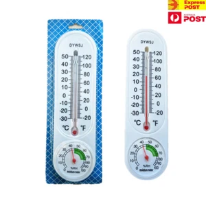 2× Indoor/Outdoor/Garden/Greenhouse Digital Tube Thermometer & Hygrometer AU - Picture 1 of 13