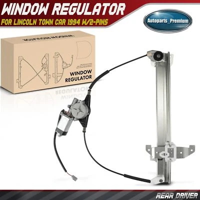 Regulador de ventana eléctrica LH conductor trasero izquierdo con motor para Lincoln Town Car 1994 Foto 1 de 4