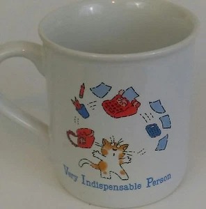 Hallmark Kaffeebecher 1985 Büro sarkastischer Humor lustig skurril Vintage - Bild 1 von 6