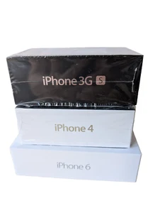 3 Boîtes Vides iPhone 3-4-6 Complet avec Plateau Autocollant Outil & Inserts Pas de Téléphone - Photo 1 sur 10