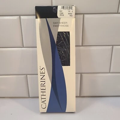 Pantimedias transparentes Catherines Day talla A 5'1"-5'7" 180-230 libras sandalia azul marino  Foto 1 de 4