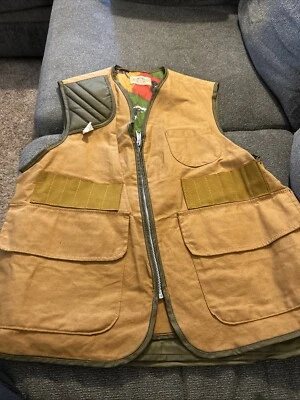 Vintage SAFTBAK Bird Hunting Vest W Back Pheasant Pouch Men’s Large New With Tag - Image 1 of 4