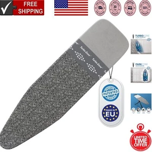 Scorch Resistant Cotton Ironing Board Cover 54x15 - European Quality Design - Picture 1 of 10