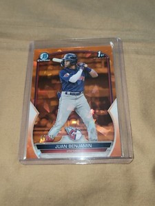 2023 Bowman Chrome Sapphire Juan Benjamin #BCP-151 1st Prospect Orange /75