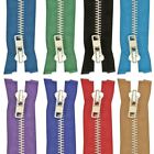 Size 3 Nylon Closed End Heavy Duty Metal Jean Zips - 4" To 10" Packs of 10 & 20