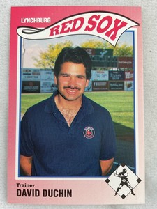 1990 Lynchburg Red Sox Sportsprint Minor League Baseball Card#25-David Duchin