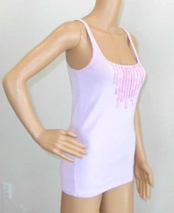Babero J CREW Lila Volantes Frontal 100% Algodón Sin Mangas Sin Mangas 100% Seda Usado en Excelente Condición - Imagen 1 de 6