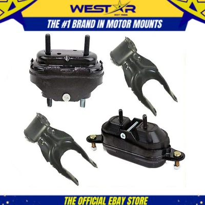Fits 2000-2005 Chevrolet Impala 3.8L Motor & Torque Strut & Trans Mount Set 4PCS Foto 1 de 3