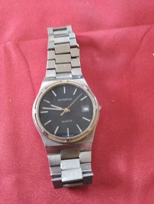 Armbanduhr Herren Dugena Neue Batterie Läuft Einwandfrei Gebraucht Swiss Made  - Bild 1 von 4