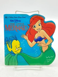 Disney Little Mermaid Golden Super Shape Book Paperback 1991 - Picture 1 of 18