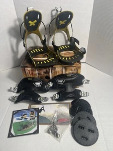 Flux Flow Team - Men's Snowboard Bindings - Yellow Large - Picture 1 of 10