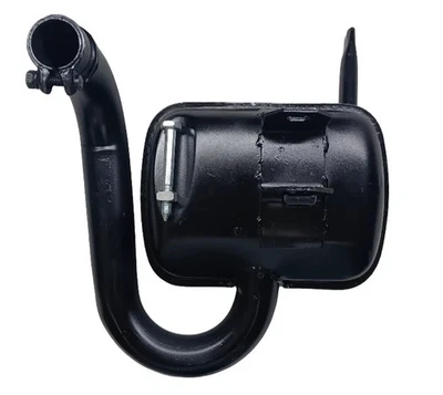 VESPA PX125 150 LML 2T STANDARD EXHAUST WITH BOLT IN BLACK OEM PART - image 1 of 4