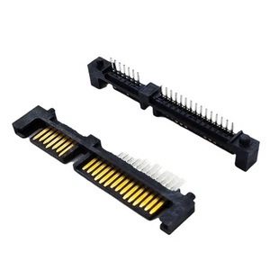 100 Pièces SATA 7+15 22 Broches Connecteur Droit Connecteur Interface Connecteur9403 - Photo 1/6