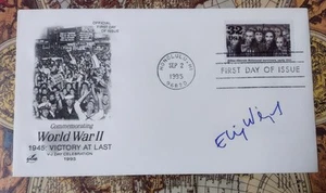 SELTEN ELI WEISEL DER BERÜHMTE NAZI-JÄGER. SIGNIERTE BRIEFMARKE JUDEN IM KONZENTRATIONSLAGER - Bild 1 von 6