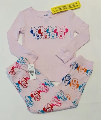 Disney Minnie Mouse Girl Pajamas Size 4 Pants Shirt 2 PC Set New - Image 1 of 2