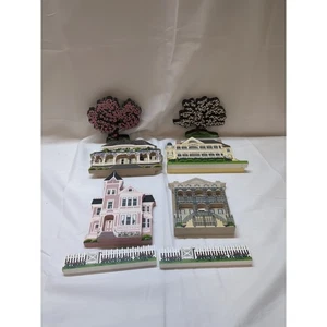 Lote de 4 casas de madera vintage de Shelia’s coleccionables y más, Savannah - Imagen 1 de 13