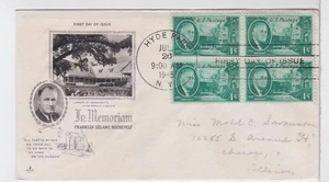 TurtlesTradingPost- Franklin D Roosevelt Memorial 1945 FDC #930 Artcraft HC - Picture 1 of 1