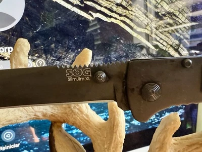 Cuchillo Plegable SOG Slimjim Lockback A/O Asistido Stailes 3.25 SJ32CP Usado Sin Caja Foto 1 de 4