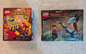 LEGO 76072 & 30454 MARVEL Lot - Shang-Chi & Iron Man vs Thanos Mighty Micros