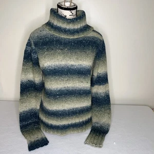 The North Face Women’s Cowl Neck Sweater Green Blue Size Medium - Bild 1 von 8