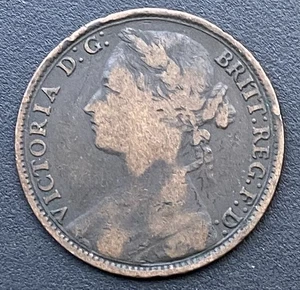 Victoria 1881 BH Penny Victorian Coin Lot E68 - Bild 1 von 2