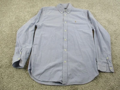 Ralph Lauren Shirt Boys 20 Blue Oxford Button Down Long Sleeve Pony Embroidered - Image 1 of 4