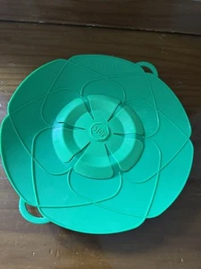 Kochblume Boil Over Spill Stopper Lid 11" Silicone Cover Green - Picture 1 of 4