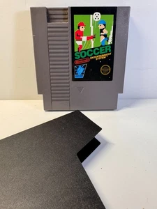 Soccer (Nintendo NES, 1985) 5-SCREW VARIANT Authentic. Tested. Sleeve. - Picture 1 of 4