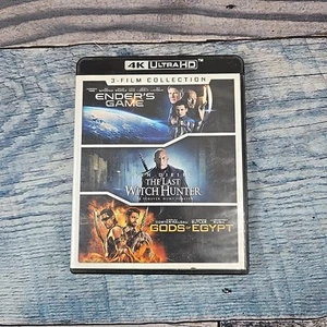 4k Triple Feature Ender's Game The Last Witch Hunter Gods of Egypt 4K Ultra - Picture 1 of 7