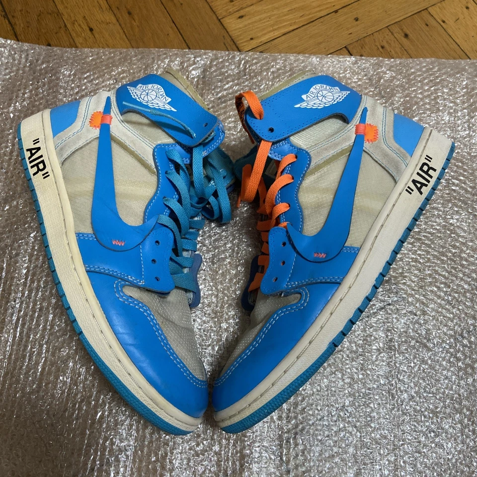 Talla 10 - Jordan 1 Retro OG x Off-White Alto UNC Foto 1 de 4