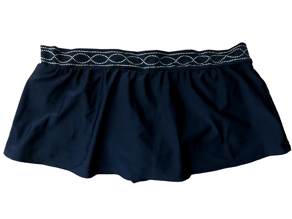 LAUREN Ralph Lauren Black Gold Swim Skirt Bottom Size 14 - Image 1 of 4