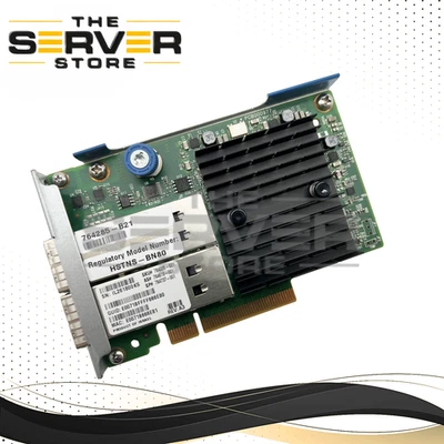 HPE InfiniBand FDR/Ethernet 10Gb/40Gb 2-PORT 544+FLR-QSFP Adapter 764285-B21 - Image 1 of 4