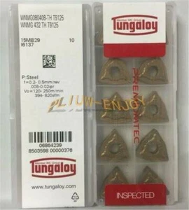 Inserto de carburo 10 piezas Tungaloy WNMG080408-TH T9125 WNMG432-TH - Imagen 1 de 1