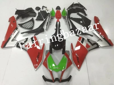Fit for 2010-2015 Aprilia RSV4 1000 Red Green Silver ABS Injection Fairing Kit - Imagem 1 de 4