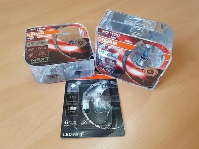 Osram headlight bulb upgrade kit VW Touran 2003-2010 Nightbreaker + LED - Image 1 of 3