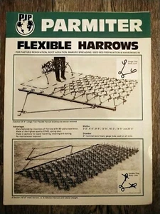 P J Parmiter & Sons Ltd Trailed Mounted Flexible Harrows Brochure - Picture 1 of 1