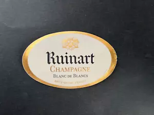 Bottle label champagne ruinart brut reims France blanc de blancs #538 - Picture 1 of 3