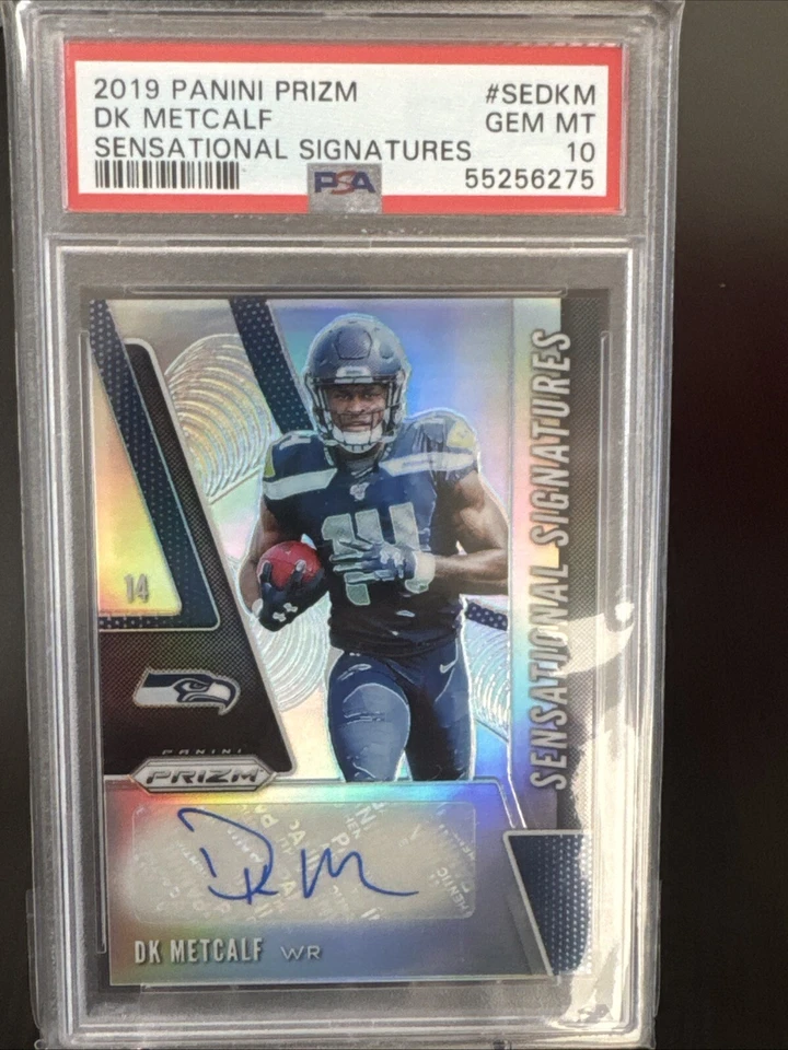 2019 Prizm Football Dk Metcalf Sensational Signatures RC Auto Seahawks 🔥 PSA 10 - Image 1 of 4