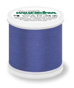 Madeira Rayon 40 machine embroidery thread 1000m spool color 1143 mid blue - Picture 1 of 1