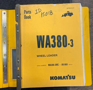 KOMATSU WA380-3 WHEEL LOADER PARTS BOOK - Picture 1 of 4