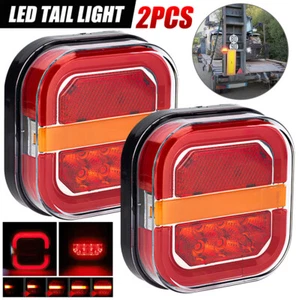 2X Trailer tail lights LED Stop Tail Lights Submersible Boat Truck Lamp Parts - Picture 1 of 14